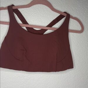 Lululemon Wunder Train Bra Medium Support - smoky red